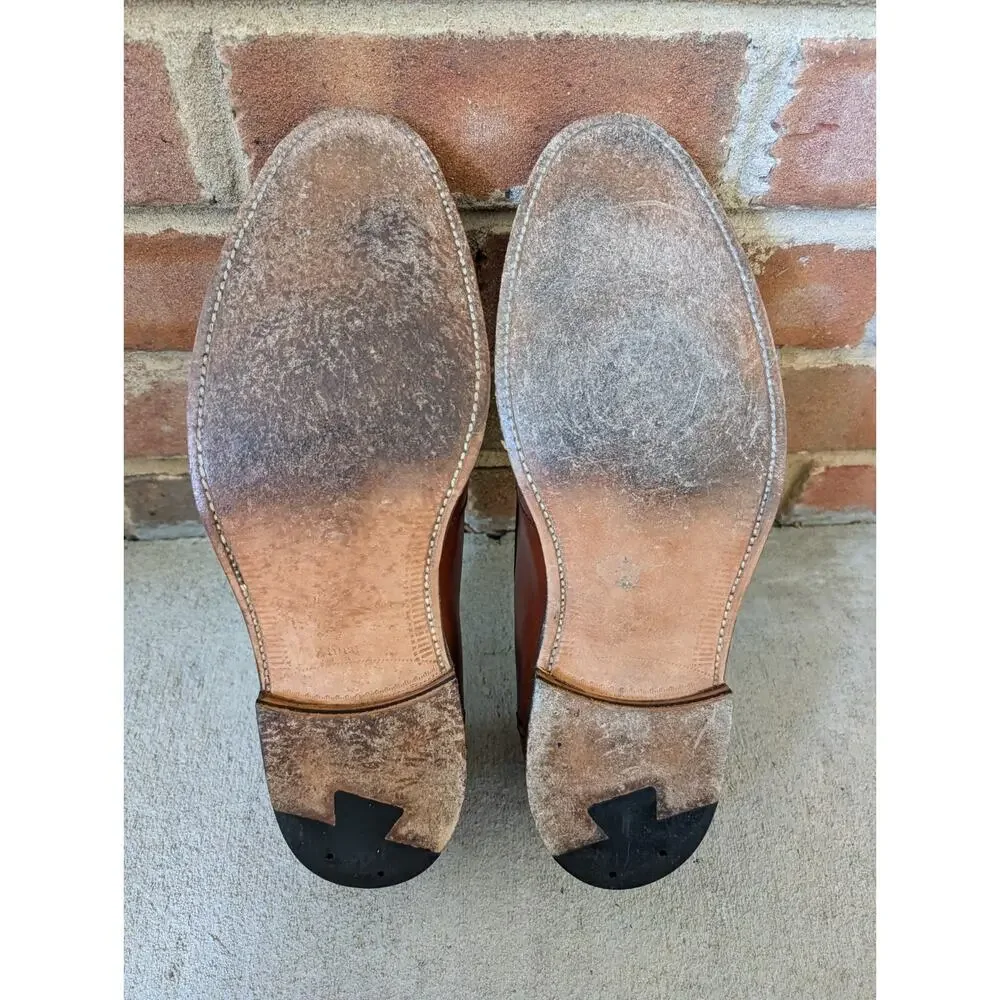 Alden Brown 685 Full Strap Slip On Loafer Leather Dress Shoes Size 11.5 D Mens